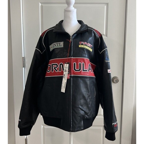 Formula 1 x PacSun Leather Pole Position Jacket Size XL Limited Edition New - Picture 2 of 11